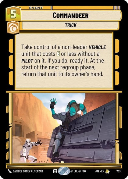 Commandeer (Foil), Jump to Lightspeed 733