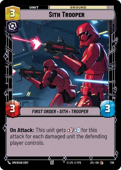 Sith Trooper (Foil), Jump to Lightspeed 736
