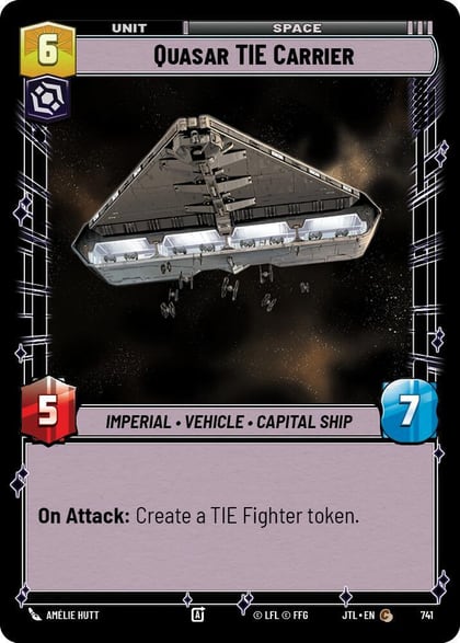 Quasar TIE Carrier (Foil), Jump to Lightspeed 741