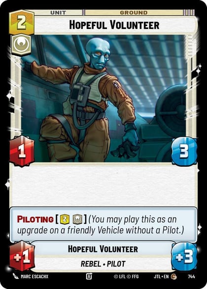Hopeful Volunteer (Foil), Jump to Lightspeed 744
