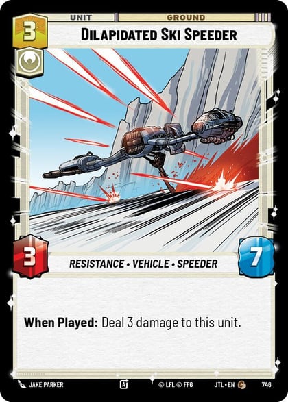 Dilapidated Ski Speeder (Foil), Jump to Lightspeed 746