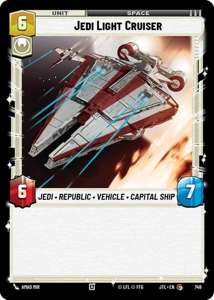 Jedi Light Cruiser (Foil), Jump to Lightspeed 749