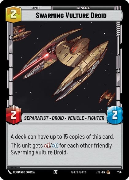 Swarming Vulture Droid (Foil), Jump to Lightspeed 754