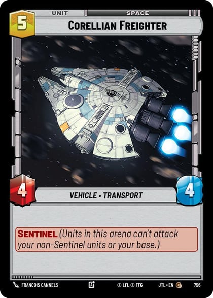 Corellian Freighter (Foil), Jump to Lightspeed 756