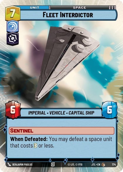 Fleet Interdictor (Hyperspace Foil), Jump to Lightspeed 774