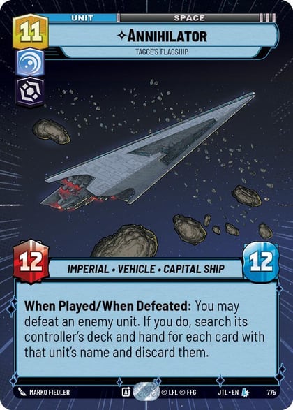 Annihilator - Tagge's Flagship (Hyperspace Foil), Jump to Lightspeed 775
