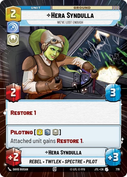 Hera Syndulla - We've Lost Enough (Hyperspace Foil), Jump to Lightspeed 779