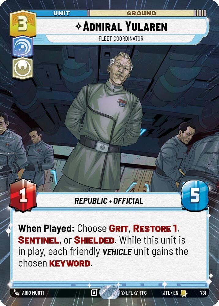 Admiral Yularen - Fleet Coordinator (Hyperspace Foil), Jump to Lightspeed 781