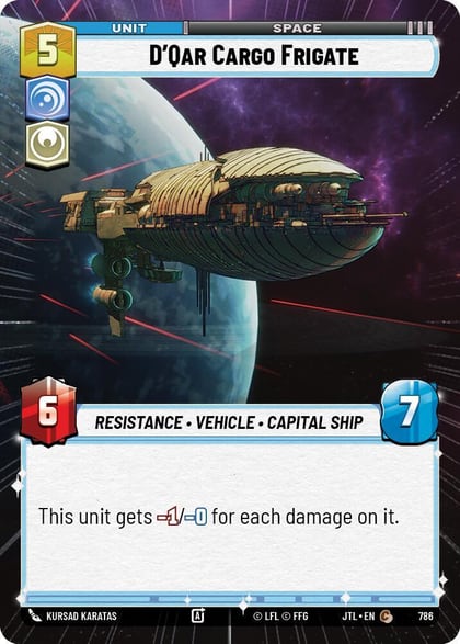 D'Qar Cargo Frigate (Hyperspace Foil), Jump to Lightspeed 786