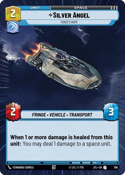 Silver Angel - Trace's Hope (Hyperspace Foil), Jump to Lightspeed 796