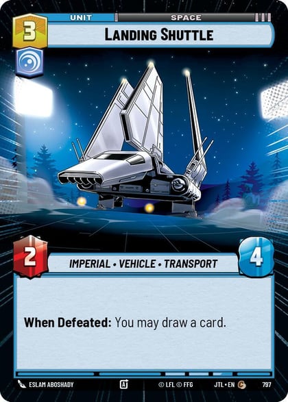 Landing Shuttle (Hyperspace Foil), Jump to Lightspeed 797