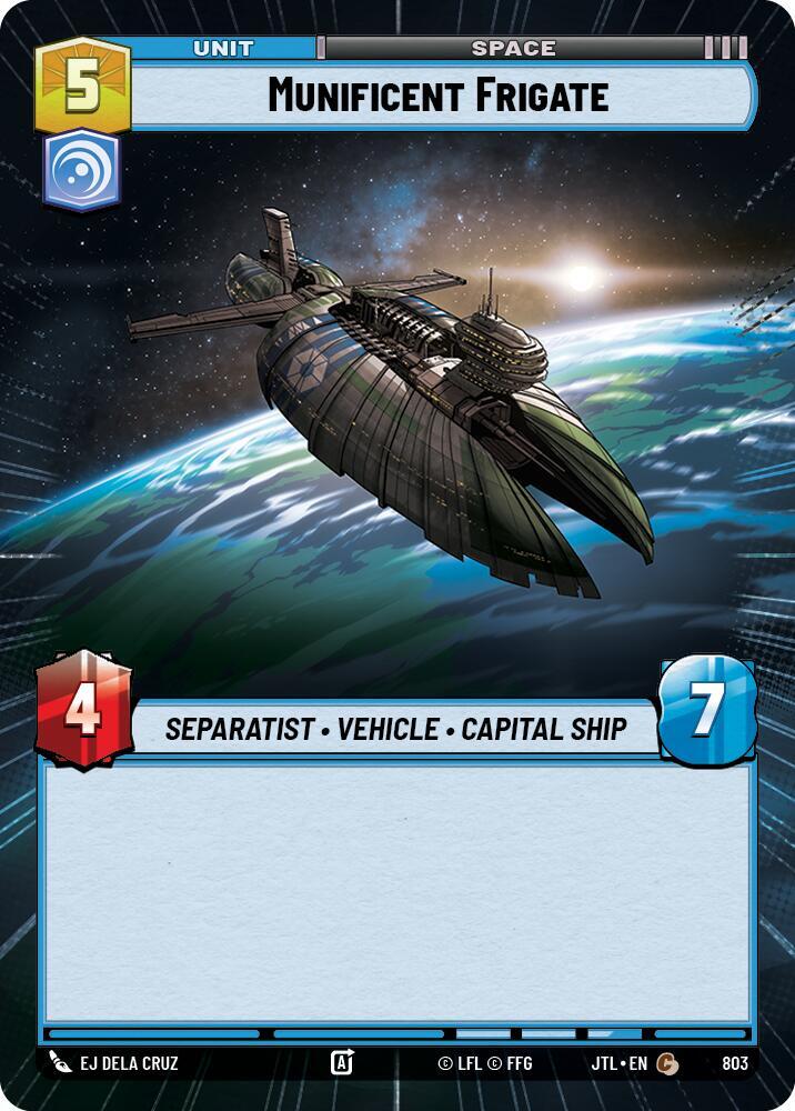 Munificent Frigate (Hyperspace Foil), Jump to Lightspeed 803