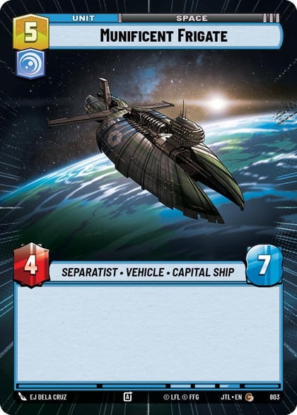 Munificent Frigate (Hyperspace Foil), Jump to Lightspeed 803