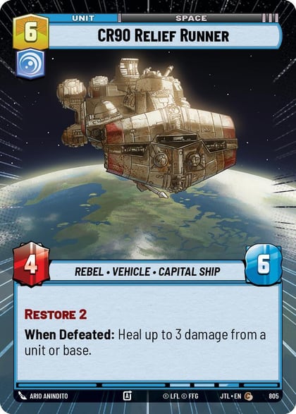 CR90 Relief Runner (Hyperspace Foil), Jump to Lightspeed 805