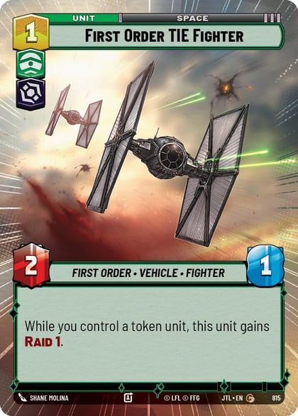 First Order TIE Fighter (Hyperspace Foil), Jump to Lightspeed 815