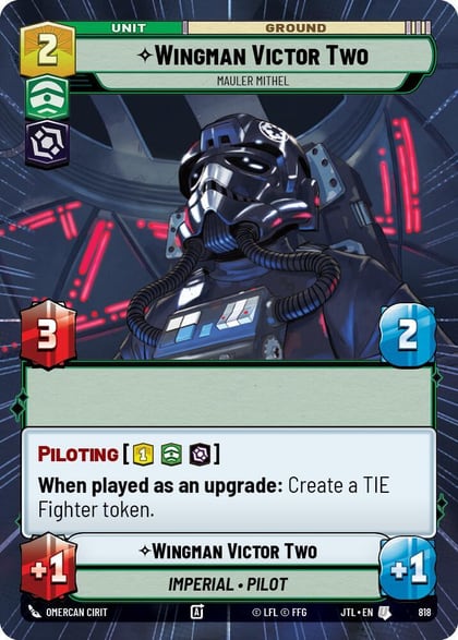 Wingman Victor Two - Mauler Mithel (Hyperspace Foil), Jump to Lightspeed 818