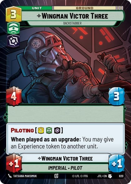 Wingman Victor Three - Backstabber (Hyperspace Foil), Jump to Lightspeed 820