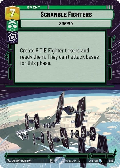 Scramble Fighters (Hyperspace Foil), Jump to Lightspeed 826