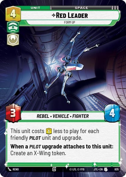 Red Leader - Form Up (Hyperspace Foil), Jump to Lightspeed 835