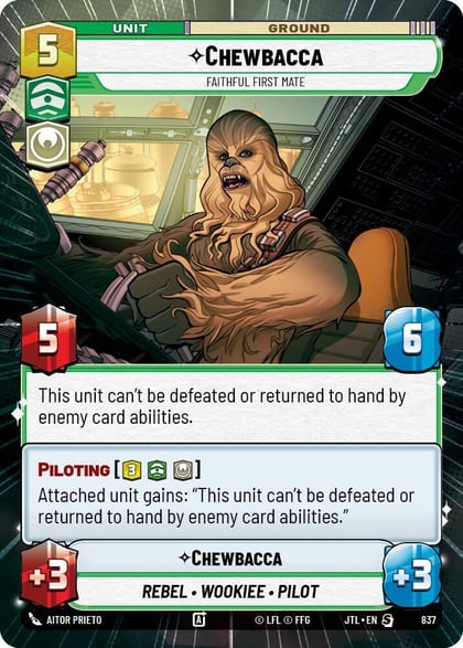 Chewbacca - Faithful First Mate (Hyperspace Foil), Jump to Lightspeed 837