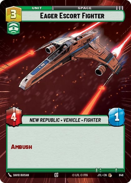 Eager Escort Fighter (Hyperspace Foil), Jump to Lightspeed 846