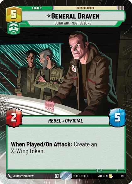 General Draven - Doing What Must Be Done (Hyperspace Foil), Jump to Lightspeed 851