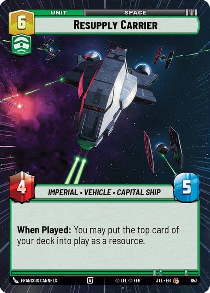 Resupply Carrier (Hyperspace Foil), Jump to Lightspeed 853