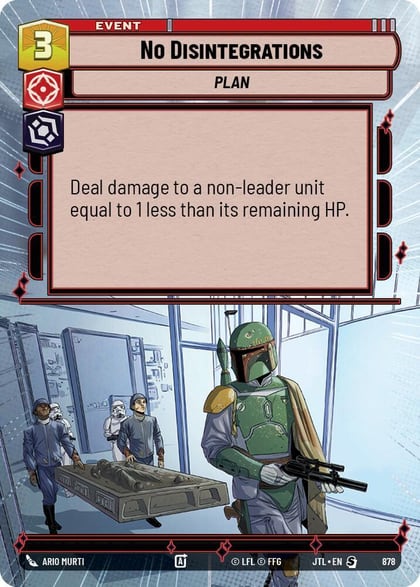 No Disintegrations (Hyperspace Foil), Jump to Lightspeed 878