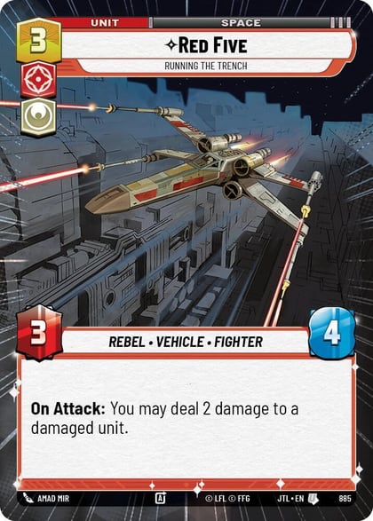 Red Five - Running the Trench (Hyperspace Foil), Jump to Lightspeed 885