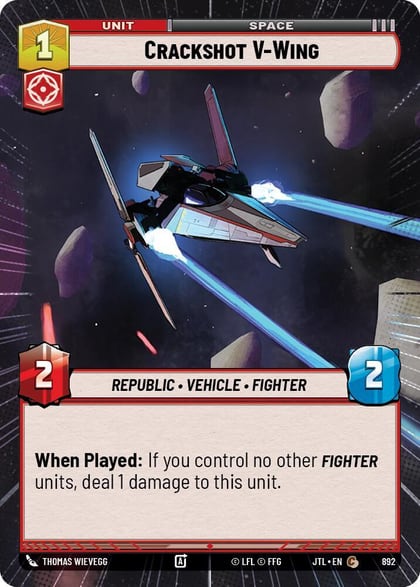 Crackshot V-Wing (Hyperspace Foil), Jump to Lightspeed 892