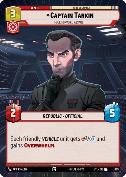 Captain Tarkin - Full Forward Assault (Hyperspace Foil), Jump to Lightspeed 895
