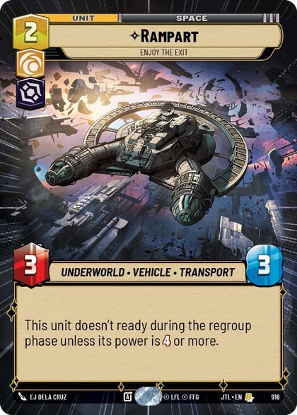 Rampart - Enjoy the Exit (Hyperspace Foil), Jump to Lightspeed 916