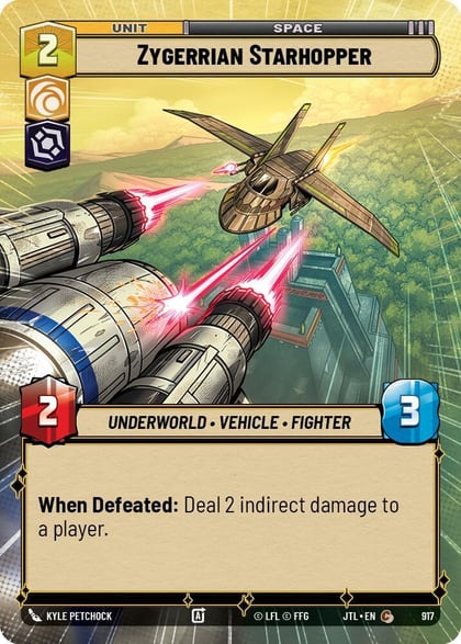 Zygerrian Starhopper (Hyperspace Foil), Jump to Lightspeed 917
