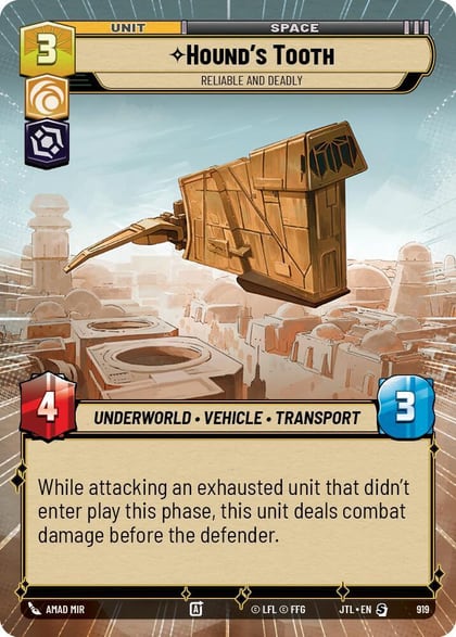 Hound's Tooth - Reliable and Deadly (Hyperspace Foil), Jump to Lightspeed 919