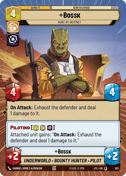 Bossk - Hunt By Instinct (Hyperspace Foil), Jump to Lightspeed 921