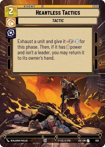 Heartless Tactics (Hyperspace Foil), Jump to Lightspeed 928