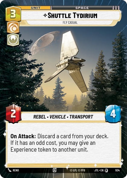 Shuttle Tydirium - Fly Casual (Hyperspace Foil), Jump to Lightspeed 934