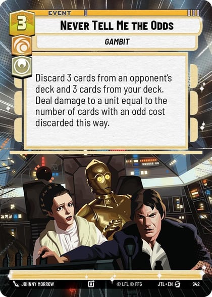 Never Tell Me the Odds (Hyperspace Foil), Jump to Lightspeed 942