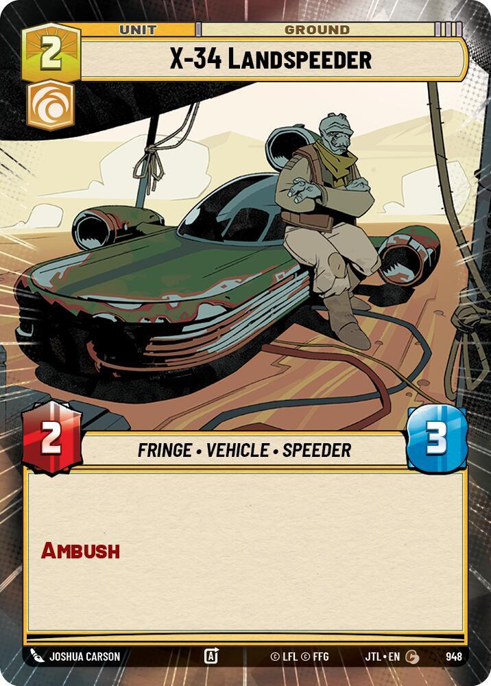 X-34 Landspeeder (Hyperspace Foil), Jump to Lightspeed 948