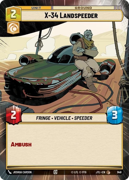 X-34 Landspeeder (Hyperspace Foil), Jump to Lightspeed 948