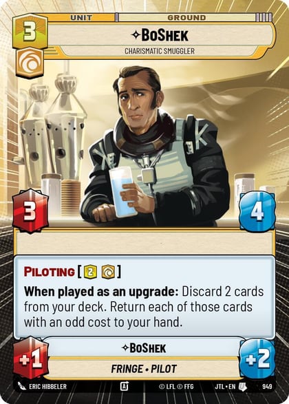 BoShek - Charismatic Smuggler (Hyperspace Foil), Jump to Lightspeed 949