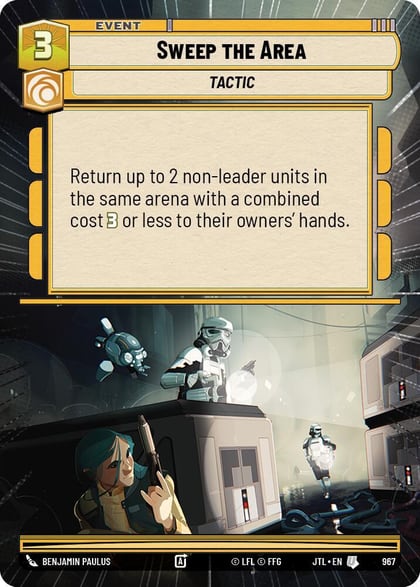 Sweep the Area (Hyperspace Foil), Jump to Lightspeed 967