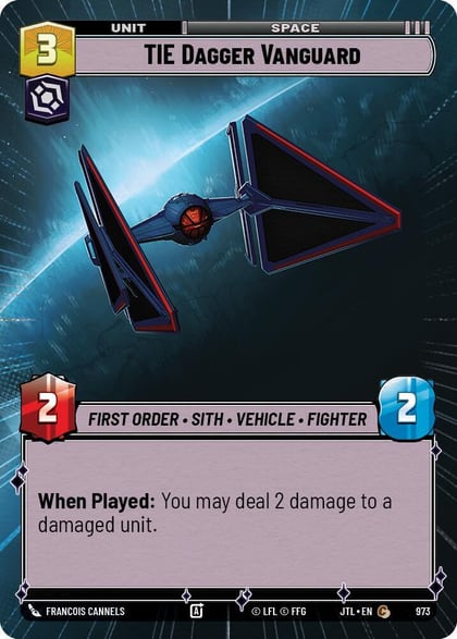 TIE Dagger Vanguard (Hyperspace Foil), Jump to Lightspeed 973