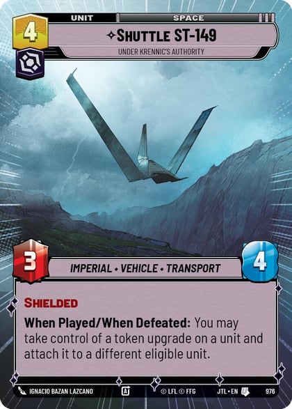 Shuttle ST-149 - Under Krennic's Authority (Hyperspace Foil), Jump to Lightspeed 976