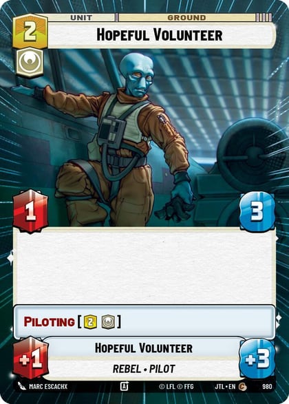 Hopeful Volunteer (Hyperspace Foil), Jump to Lightspeed 980