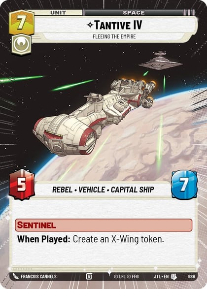 Tantive IV - Fleeing the Empire (Hyperspace Foil), Jump to Lightspeed 986