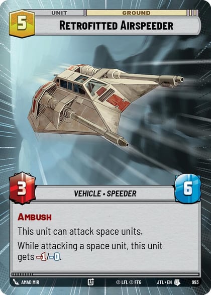 Retrofitted Airspeeder (Hyperspace Foil), Jump to Lightspeed 993