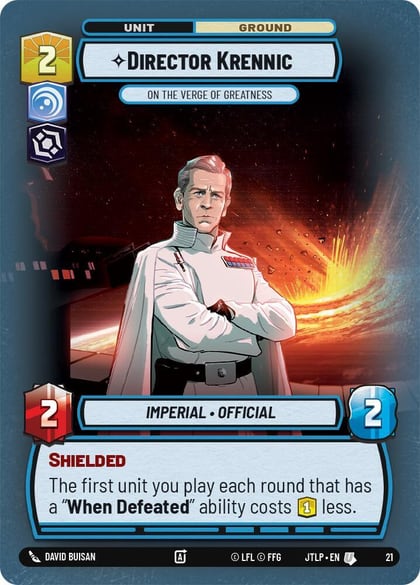 Director Krennic - On the Verge of Greatness (Foil), Jump to Lightspeed: Weekly Play Promos 21