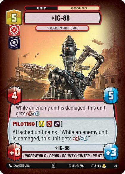 IG-88 - Murderous Phlutdroid (Foil), Jump to Lightspeed: Weekly Play Promos 29