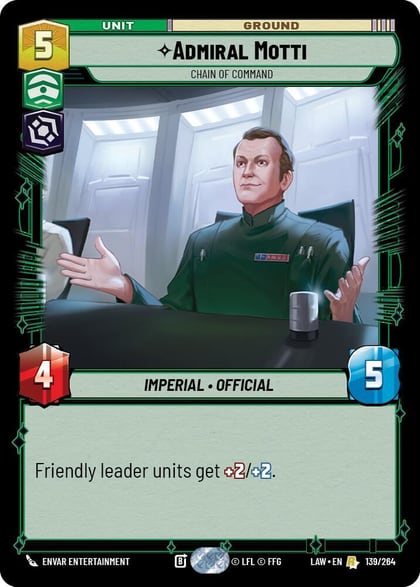 Admiral Motti - Chain of Command, A Lawless Time 139/264